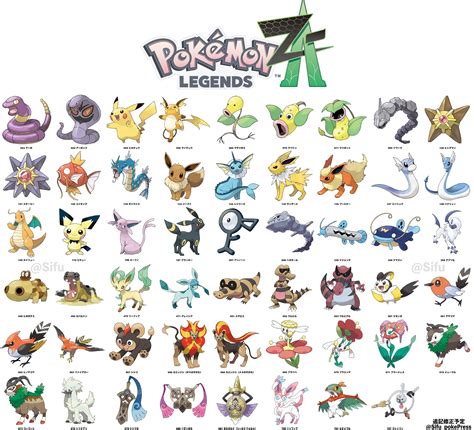 pokemon za leaks|All Pokemon Legends Z